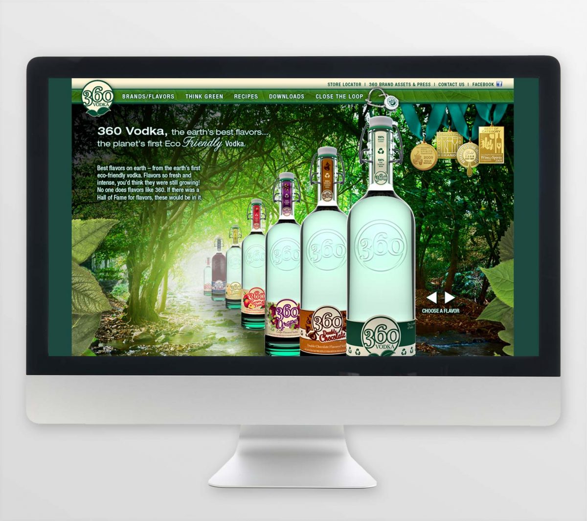 Website Development: 360 Vodka home page