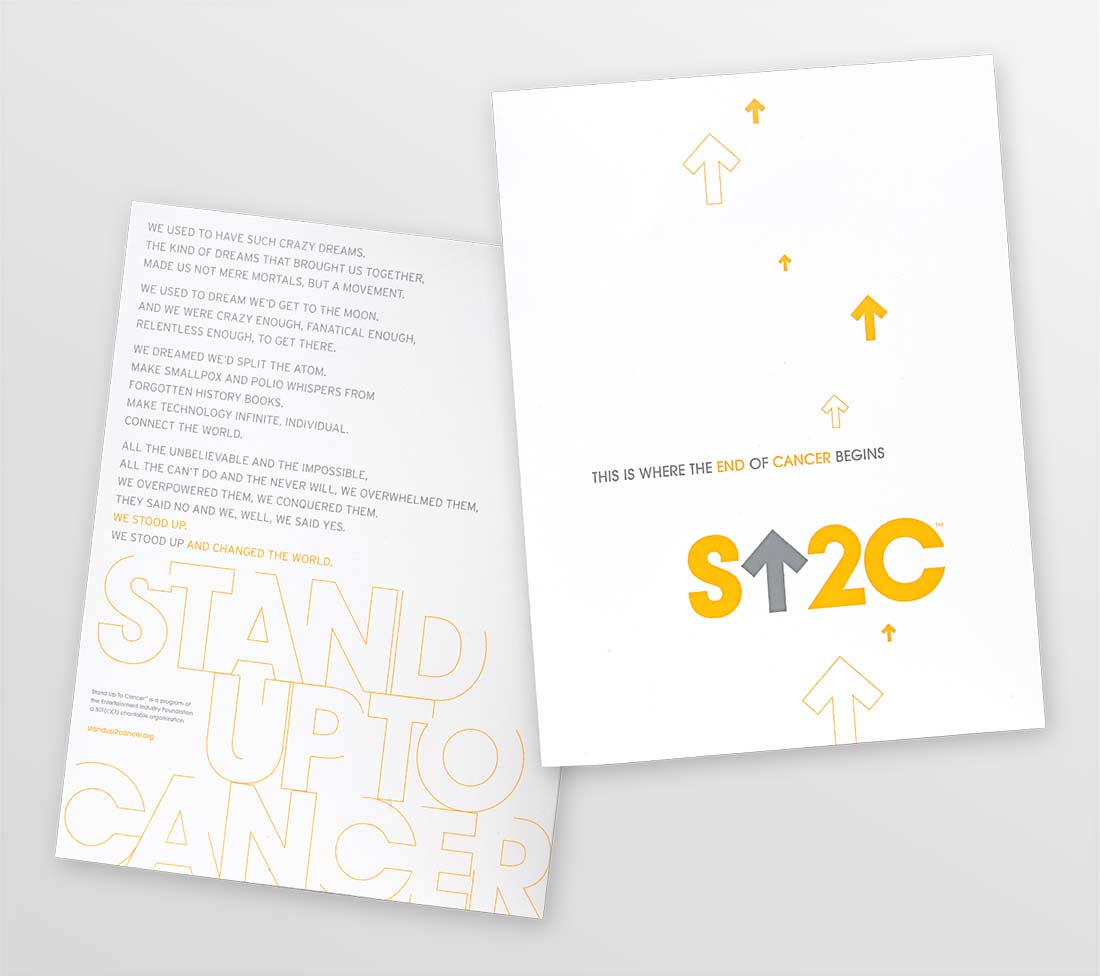 Stand Up To Cancer Folder