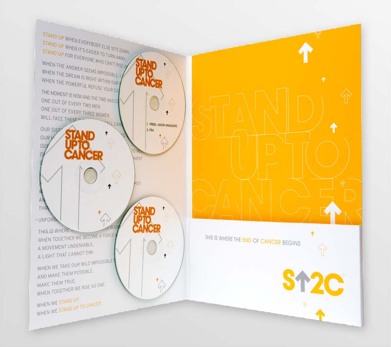 Stand Up To Cancer DVD set and folder