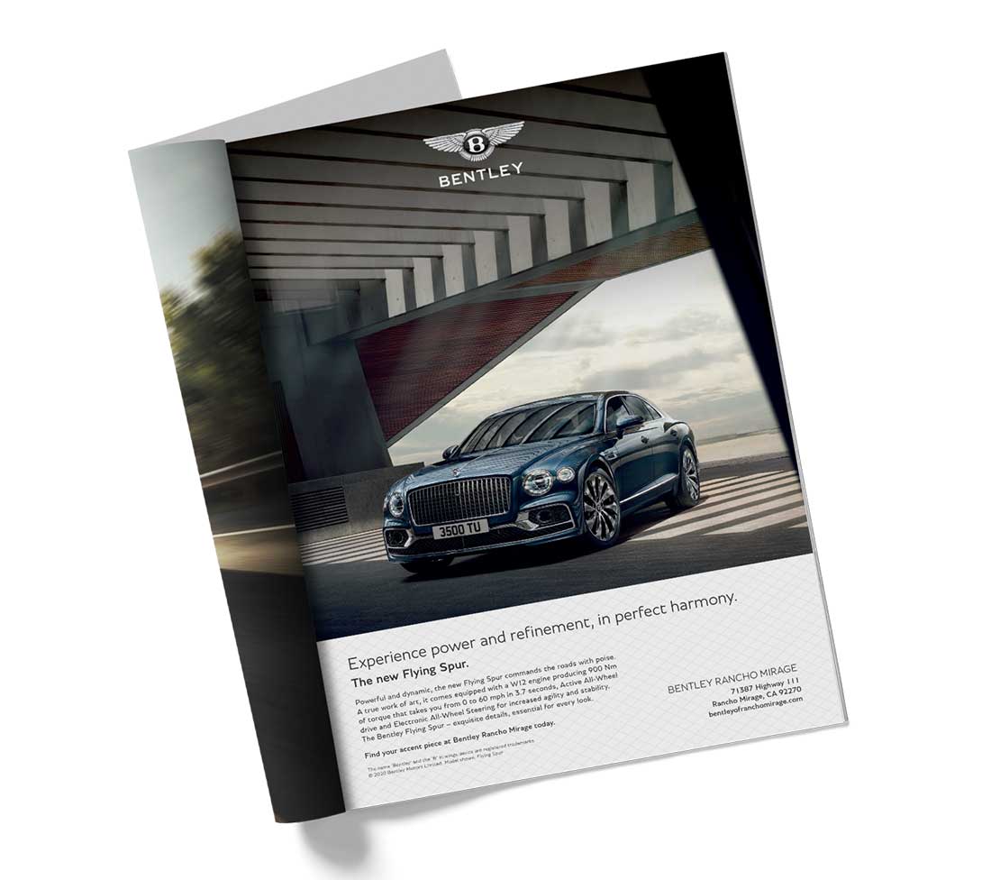 Bentley New Flying Spur Print Advertising